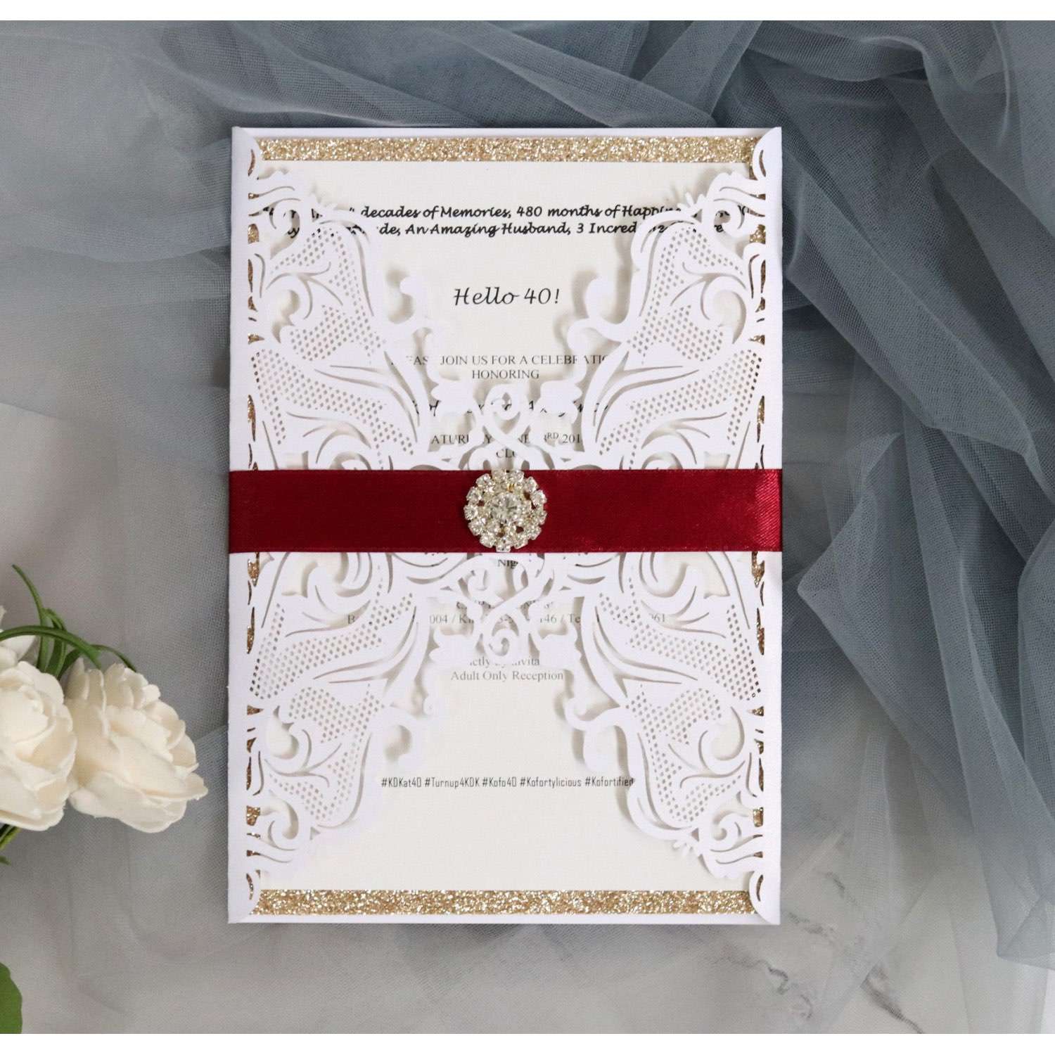 Greeting Card Laser Invitation Card Vellum Paper Invitation Customization